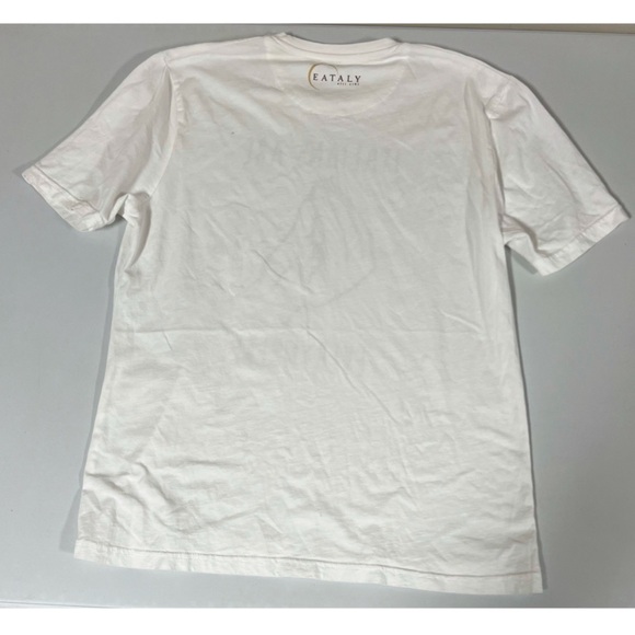 Eataly White ‘Italians Are Everywhere’ Graphic T-Shirt Top Blouse Tee Size S 🇮🇹✨ - Picture 3 of 3